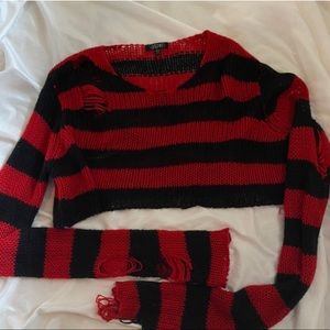 Goth Freddy cropped sweater